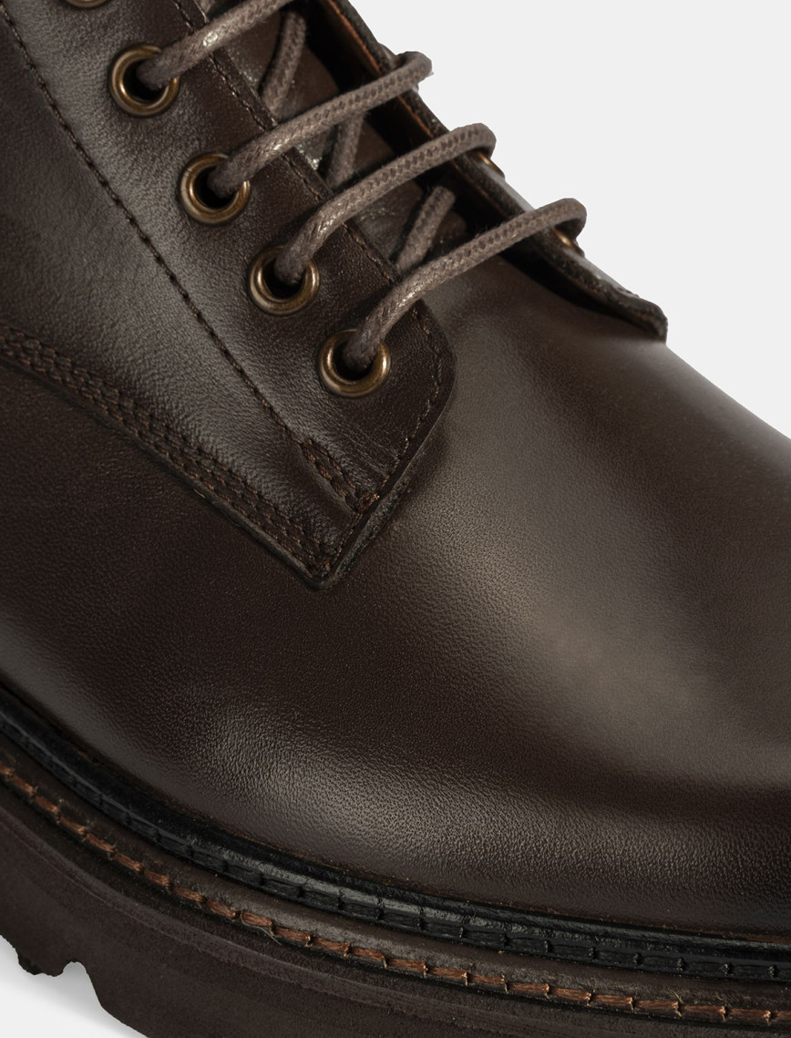 Erkek Kahve Bağcıklı Deri Postal Bot Erkek Kahve Bağcıklı Deri Postal Bot