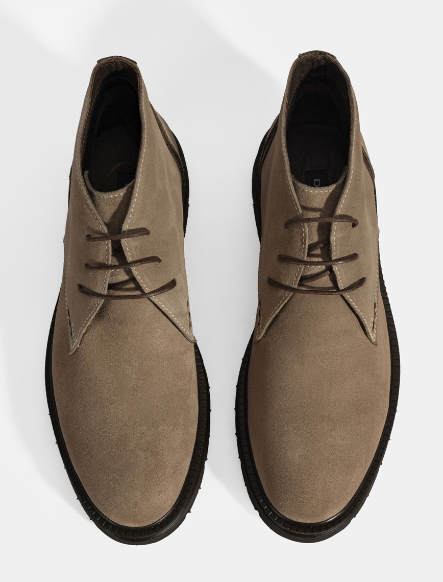 Erkek Vizon Bağcıklı Süet Bot Erkek Vizon Bağcıklı Süet Bot