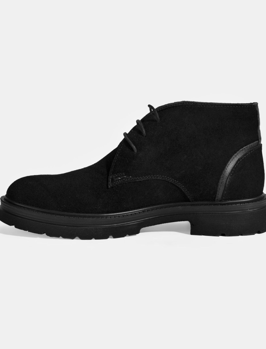 Erkek Siyah Bağcıklı Süet Bot Erkek Siyah Bağcıklı Süet Bot