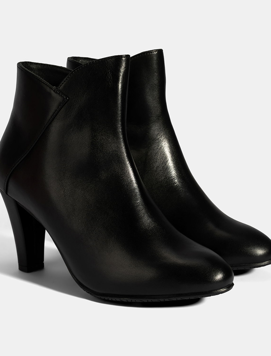 Kadın Siyah DesaComfort Deri Topuklu Chelsea Bot Kadın Siyah DesaComfort Deri Topuklu Chelsea Bot