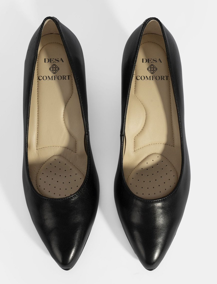 Kadın Siyah DesaComfort Topuklu Deri Ayakkabı Kadın Siyah DesaComfort Topuklu Deri Ayakkabı