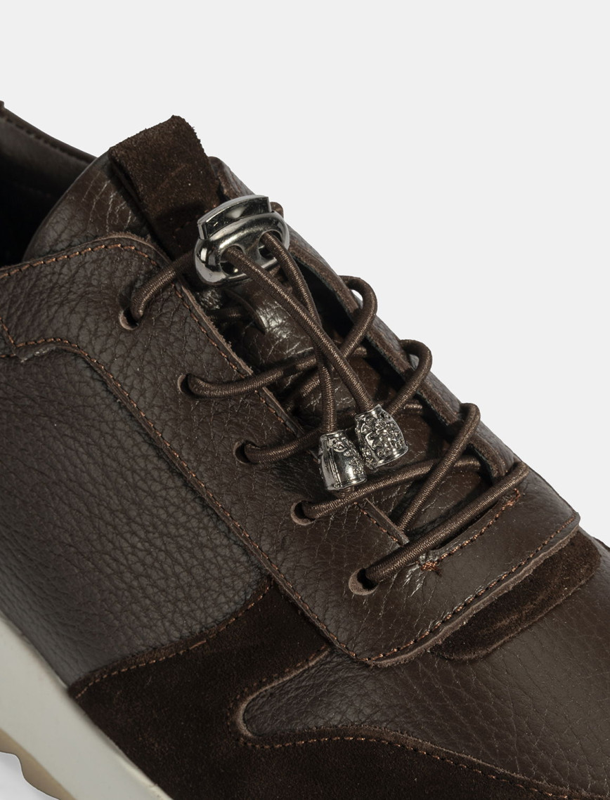 Kadın Kahve Bağcıklı Deri Spor Ayakkabı Kadın Kahve Bağcıklı Deri Spor Ayakkabı