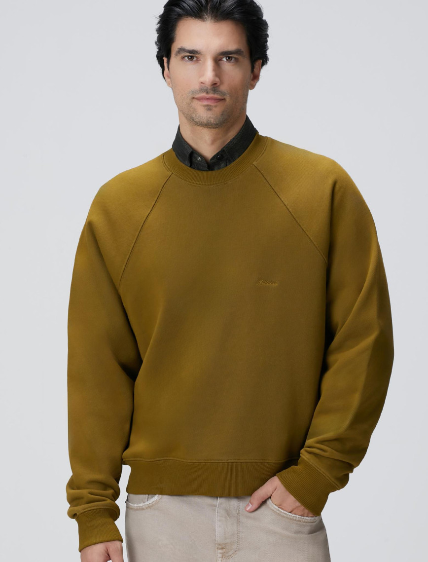 Network Erkek Yağ Yeşili Nakış Detaylı Sweatshirt Network Erkek Yağ Yeşili Nakış Detaylı Sweatshirt