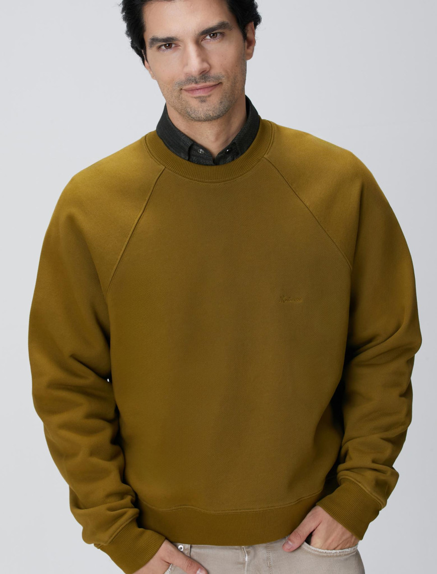 Network Erkek Yağ Yeşili Nakış Detaylı Sweatshirt Network Erkek Yağ Yeşili Nakış Detaylı Sweatshirt