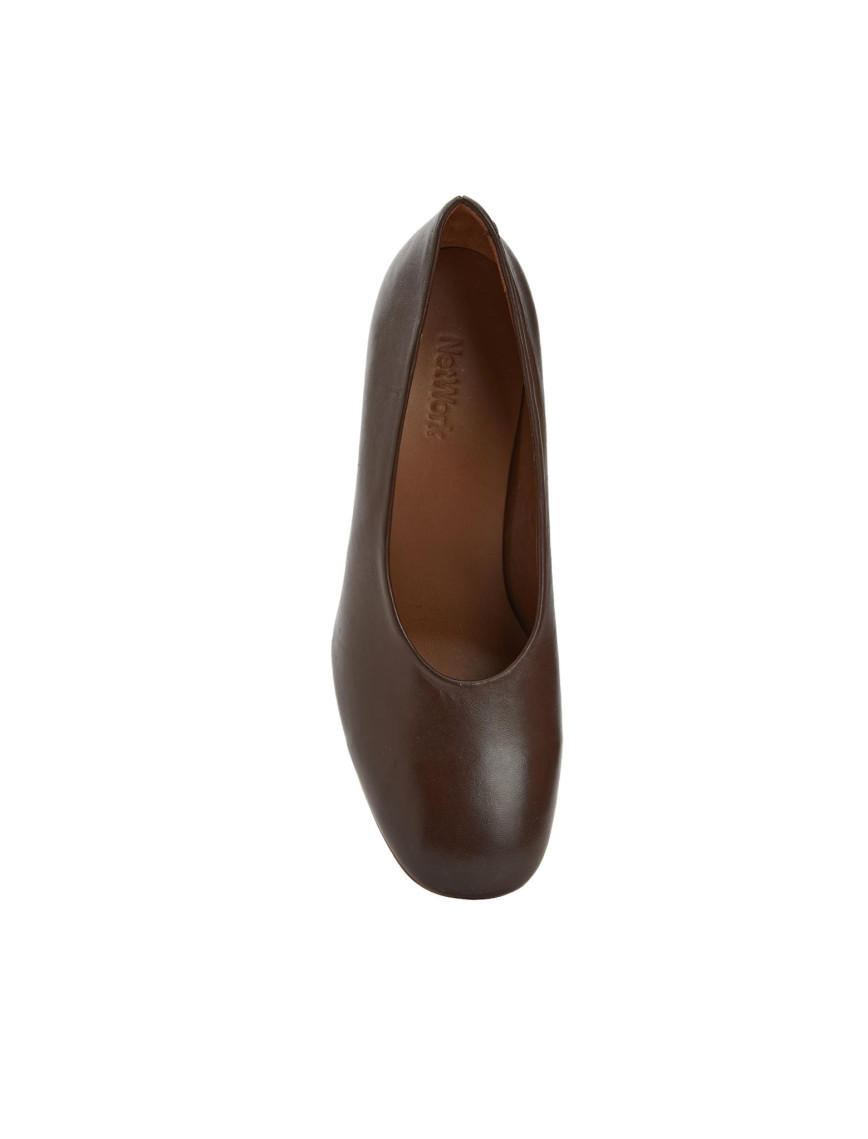 Network Kadın Beyaz Deri Topuklu Ayakkabı Network Kadın Beyaz Deri Topuklu Ayakkabı