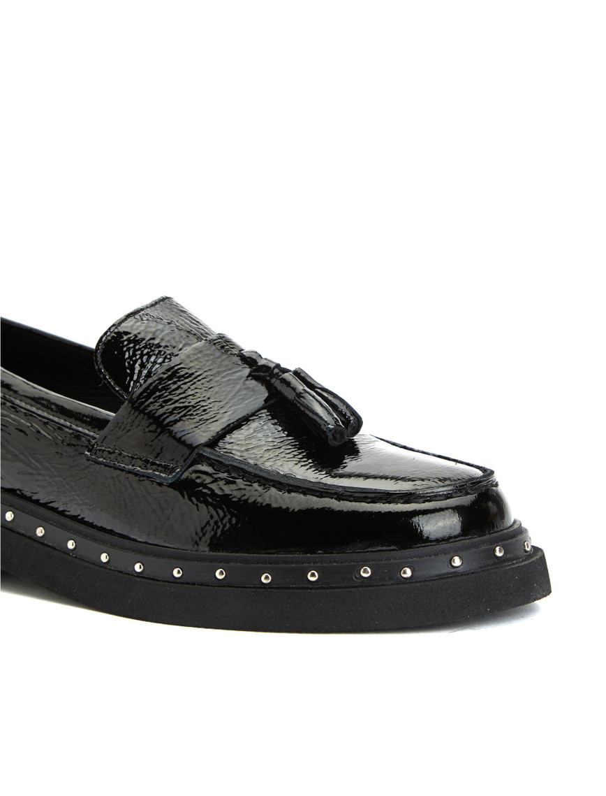 Divarese Kadın Siyah Deri Loafer Divarese Kadın Siyah Deri Loafer