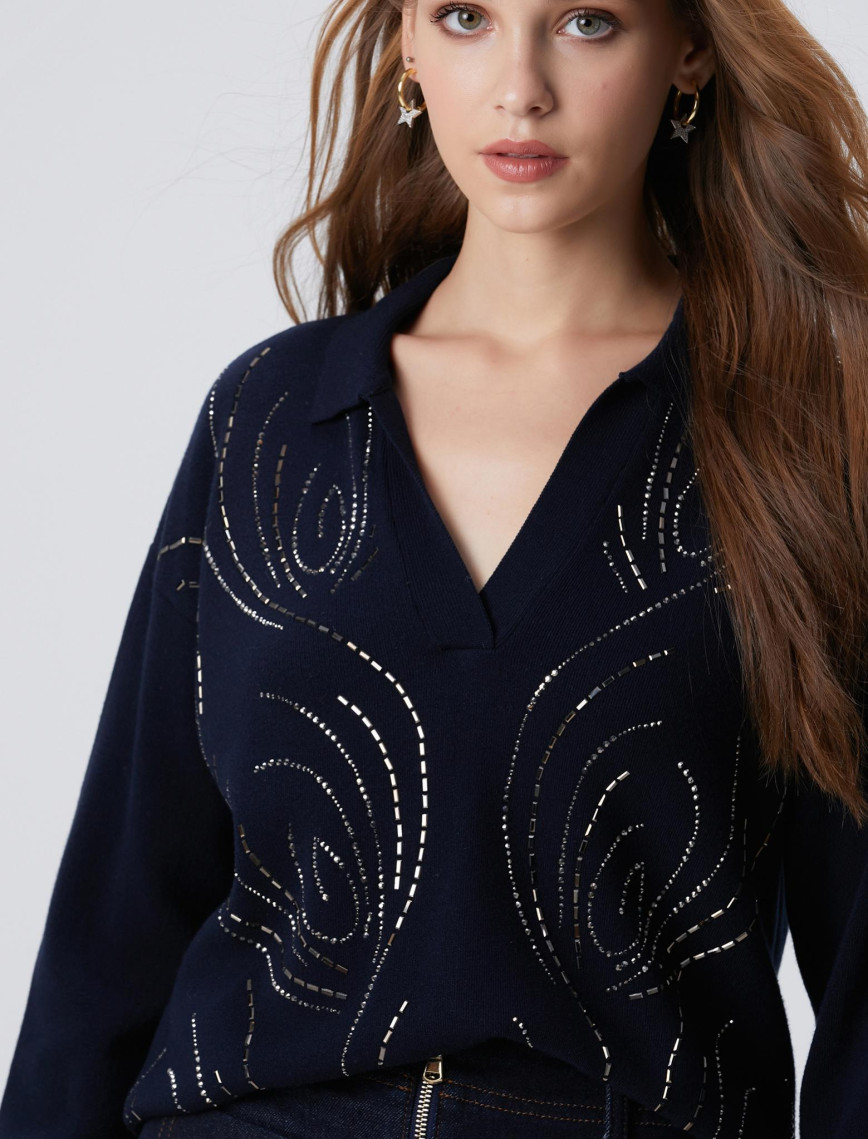 Network Kadın Koyu Lacivert Kazak Network Kadın Koyu Lacivert Kazak