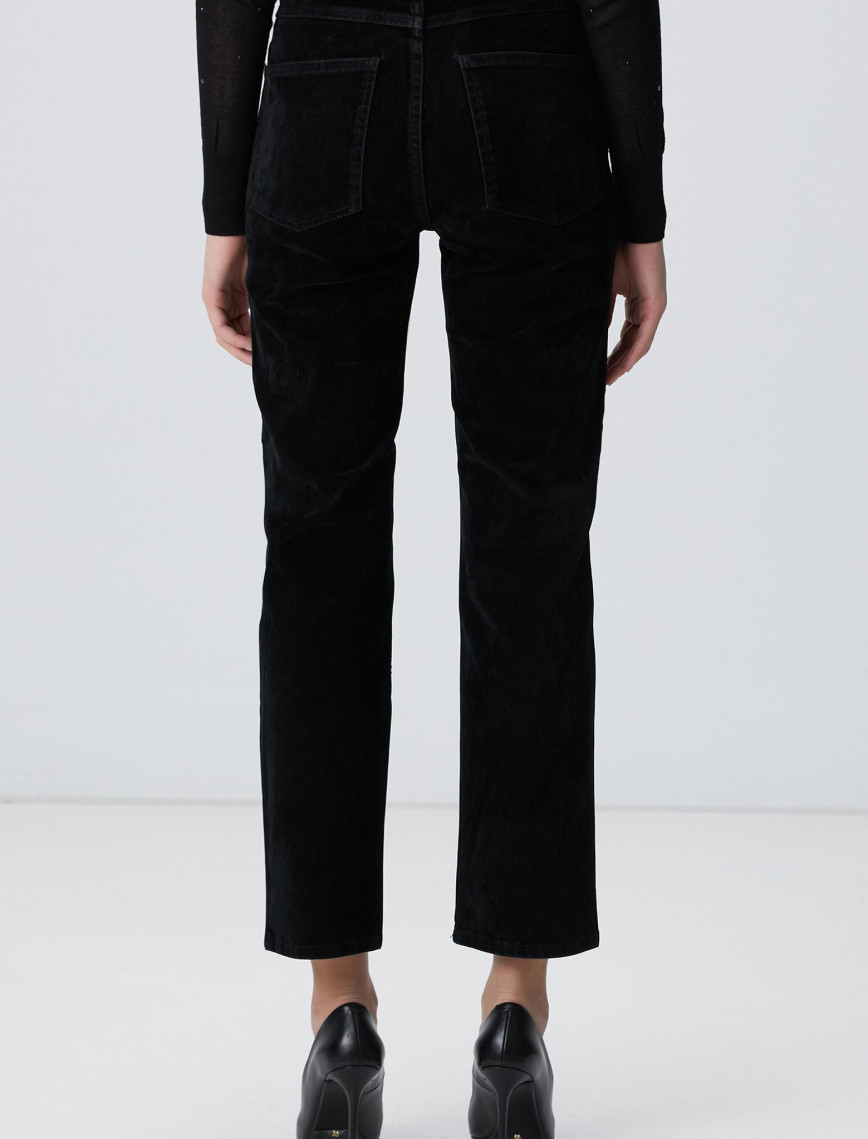 Network Kadın Siyah Kadife Denim Pantolon Network Kadın Siyah Kadife Denim Pantolon