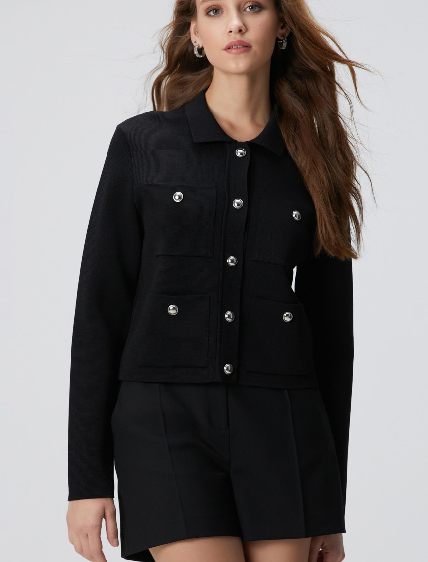Network Kadın Siyah Triko Ceket Network Kadın Siyah Triko Ceket