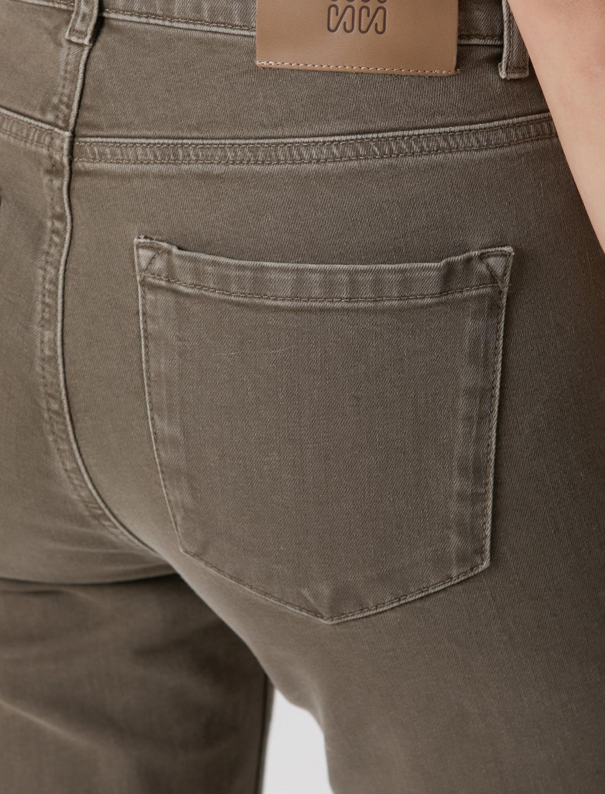 Network Kadın Haki Denim Pantolon Network Kadın Haki Denim Pantolon