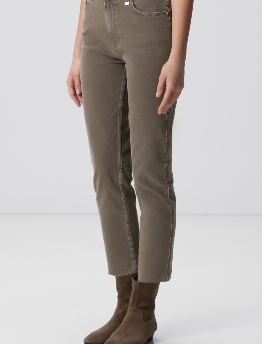 Network Kadın Haki Denim Pantolon Network Kadın Haki Denim Pantolon