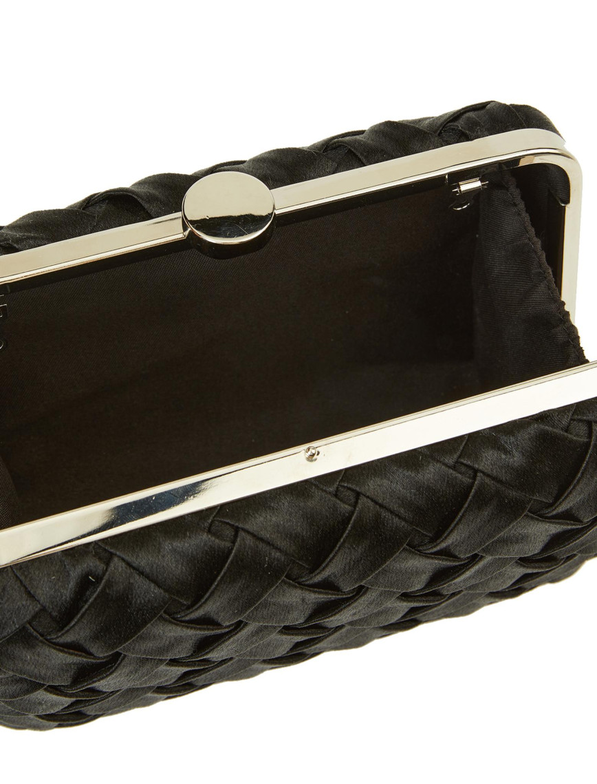 Network Kadın Siyah Örgü Detaylı Clutch Network Kadın Siyah Örgü Detaylı Clutch