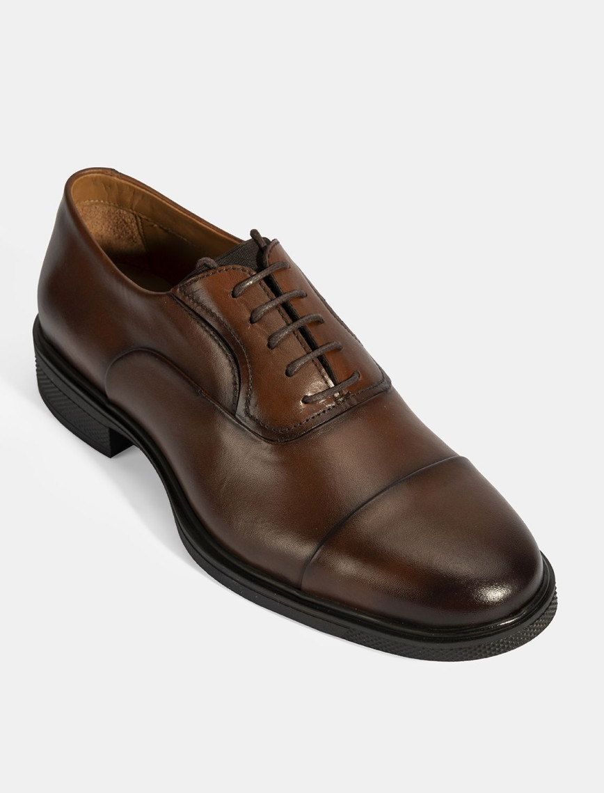 Erkek Taba Bağcıklı Deri Klasik Ayakkabı Erkek Taba Bağcıklı Deri Klasik Ayakkabı