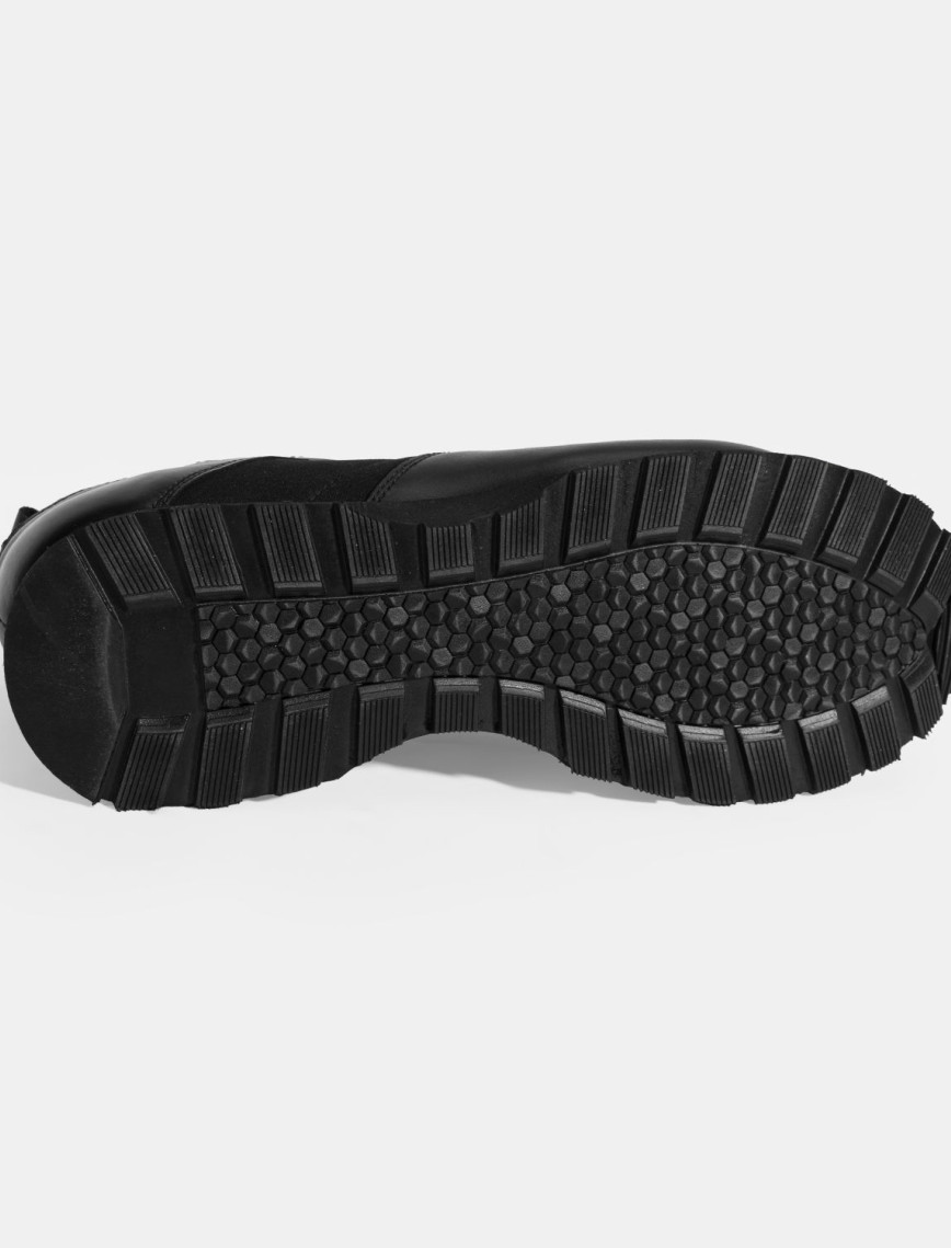 Erkek Siyah Kroko Baskılı Bağcıklı Deri Spor Ayakkabı Erkek Siyah Kroko Baskılı Bağcıklı Deri Spor Ayakkabı