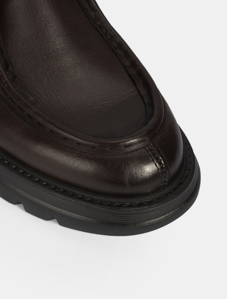 Erkek Kahve Bağcıklı Deri Klasik Ayakkabı Erkek Kahve Bağcıklı Deri Klasik Ayakkabı