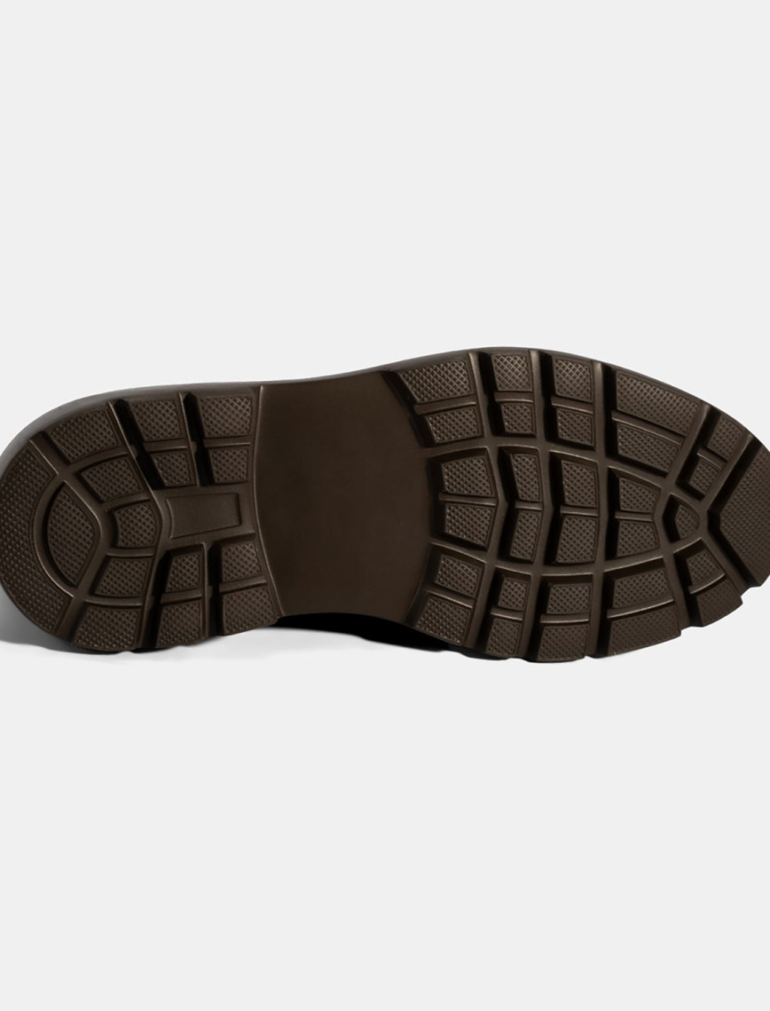 Erkek Kahve Lastikli Deri Bot Erkek Kahve Lastikli Deri Bot