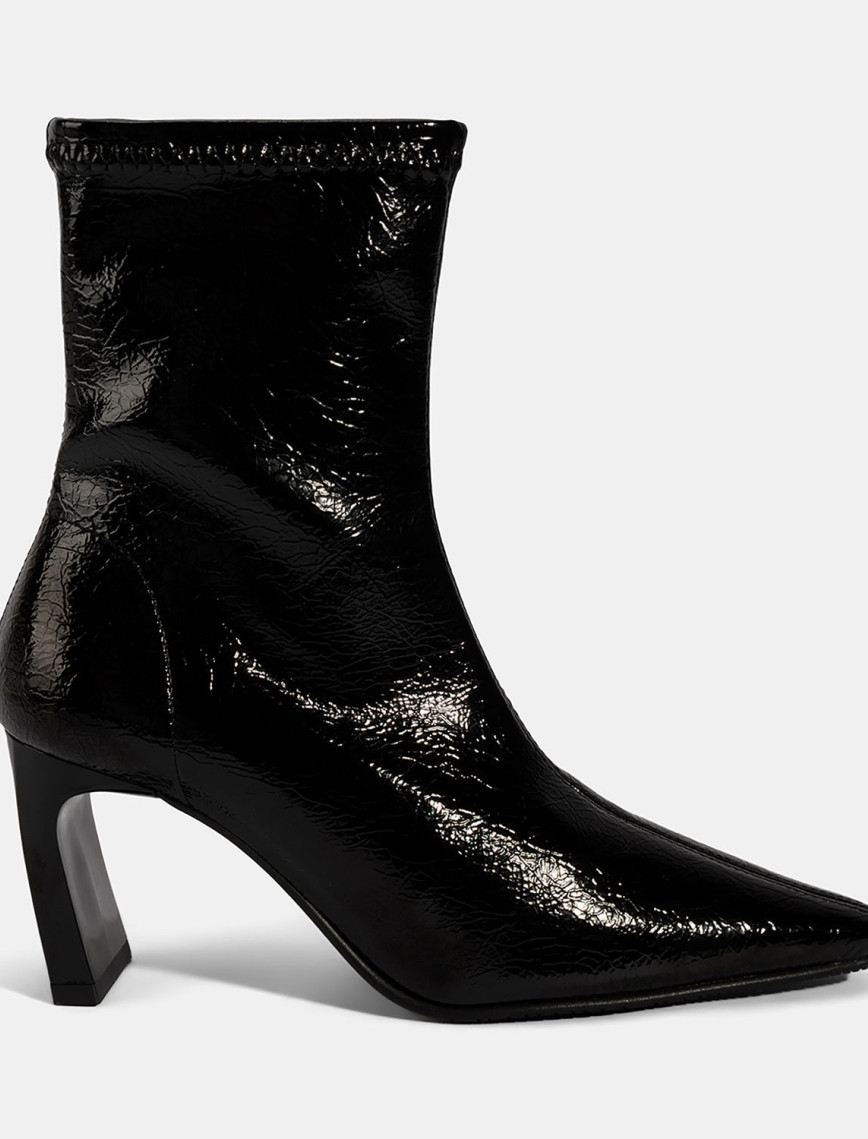 Kadın Siyah Kalın Topuklu Stretch Bot Kadın Siyah Kalın Topuklu Stretch Bot