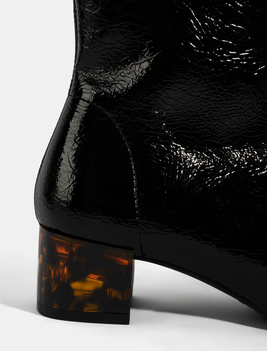 Kadın Siyah Kalın Topuklu Stretch Bot Kadın Siyah Kalın Topuklu Stretch Bot