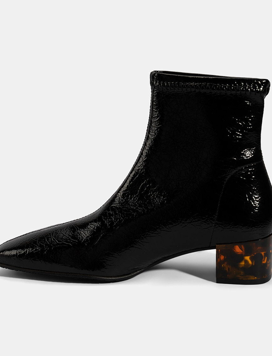 Kadın Siyah Kalın Topuklu Stretch Bot Kadın Siyah Kalın Topuklu Stretch Bot