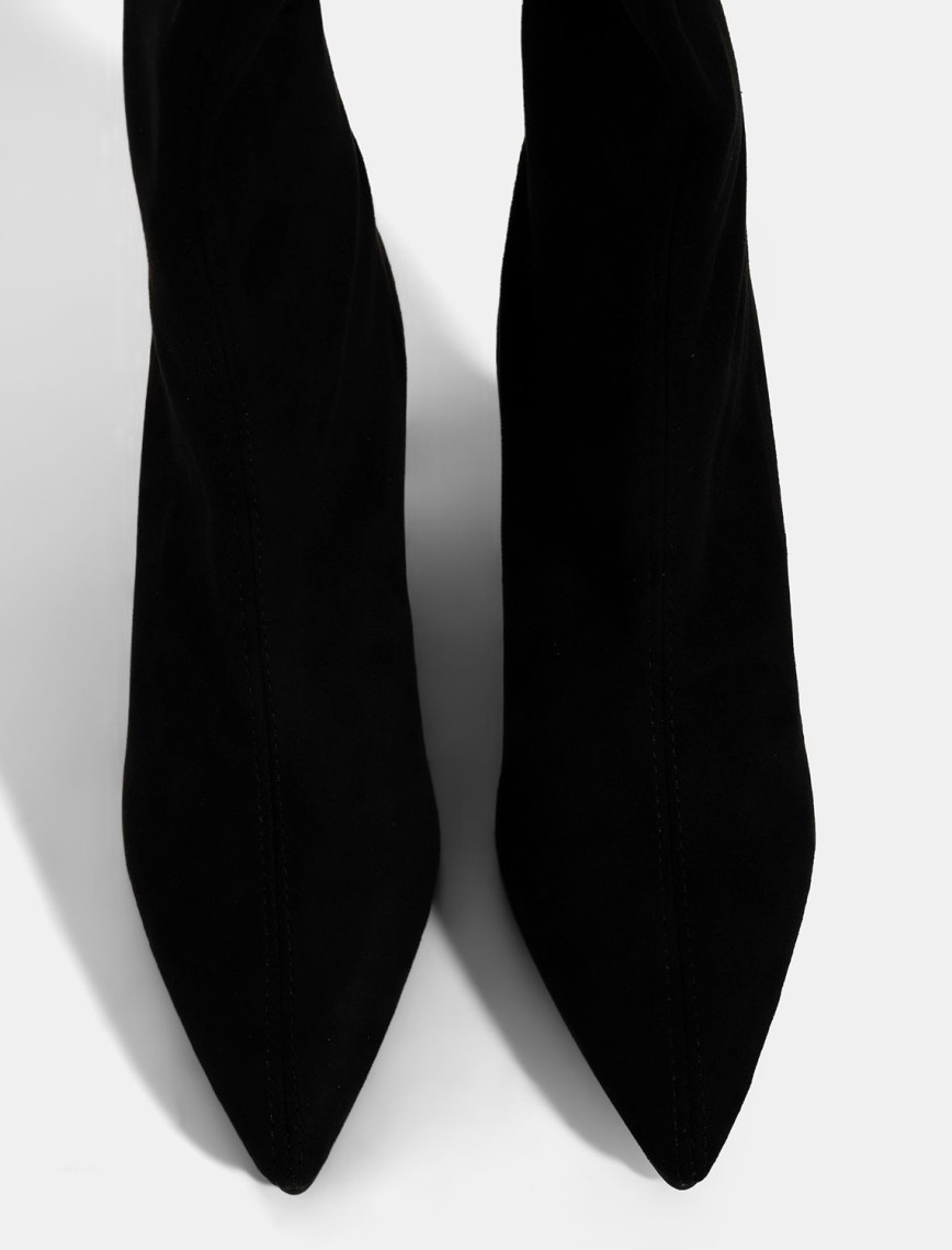 Kadın Siyah İnce Topuklu Stretch Çizme Kadın Siyah İnce Topuklu Stretch Çizme