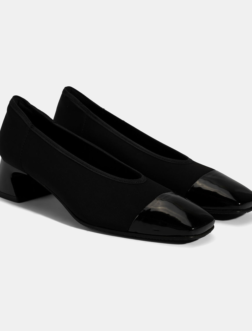 Kadın Siyah Kalın Topuklu Günlük Ayakkabı