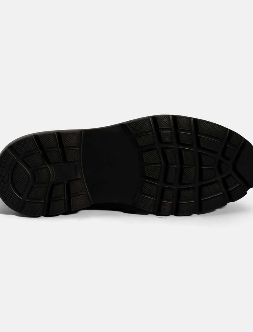 Erkek Siyah Lastikli Deri Bot Erkek Siyah Lastikli Deri Bot