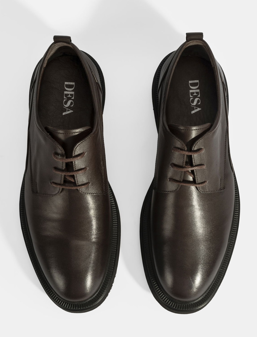 Erkek Kahve Bağcıklı Klasik Ayakkabı Erkek Kahve Bağcıklı Klasik Ayakkabı