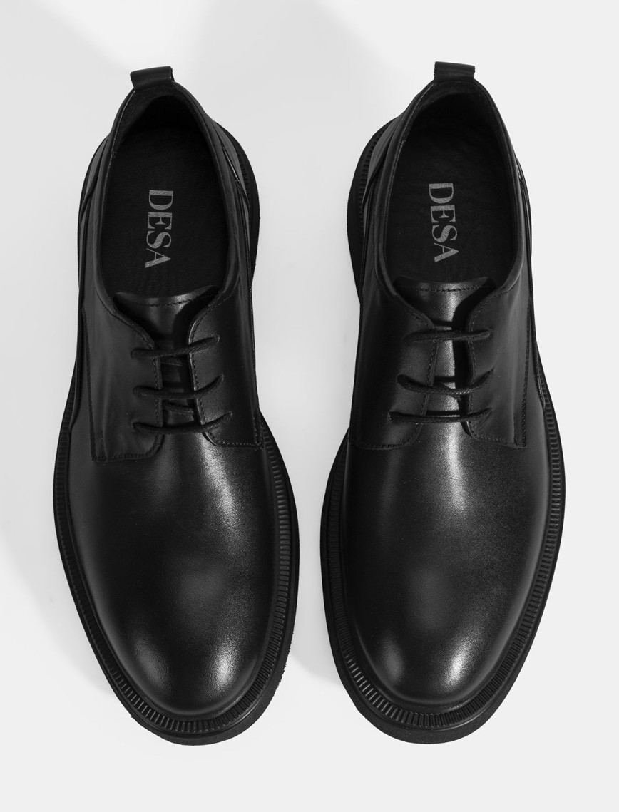 Erkek Siyah Bağcıklı Klasik Ayakkabı Erkek Siyah Bağcıklı Klasik Ayakkabı
