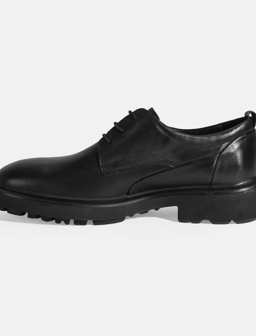 Erkek Siyah Bağcıklı Klasik Ayakkabı Erkek Siyah Bağcıklı Klasik Ayakkabı