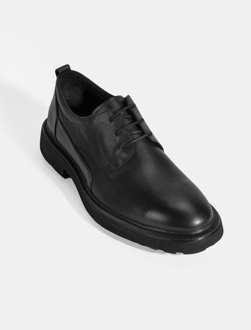 Erkek Siyah Bağcıklı Klasik Ayakkabı Erkek Siyah Bağcıklı Klasik Ayakkabı