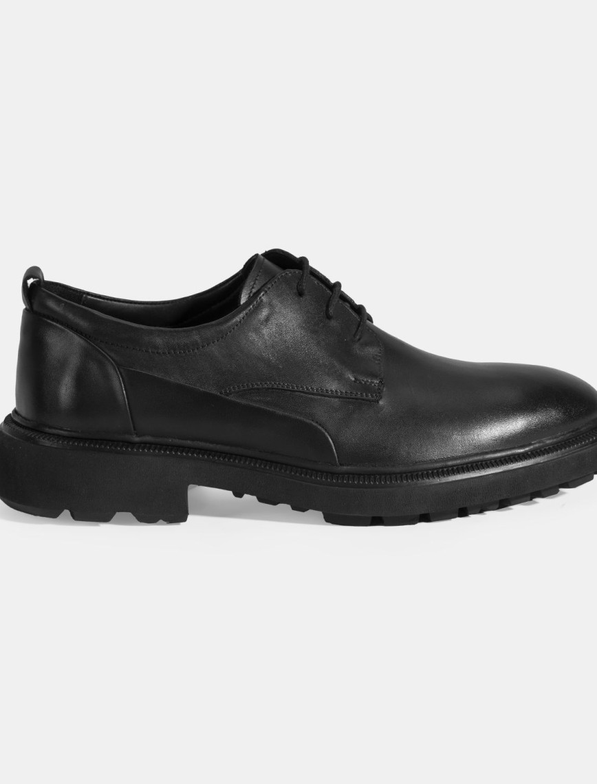 Erkek Siyah Bağcıklı Klasik Ayakkabı Erkek Siyah Bağcıklı Klasik Ayakkabı