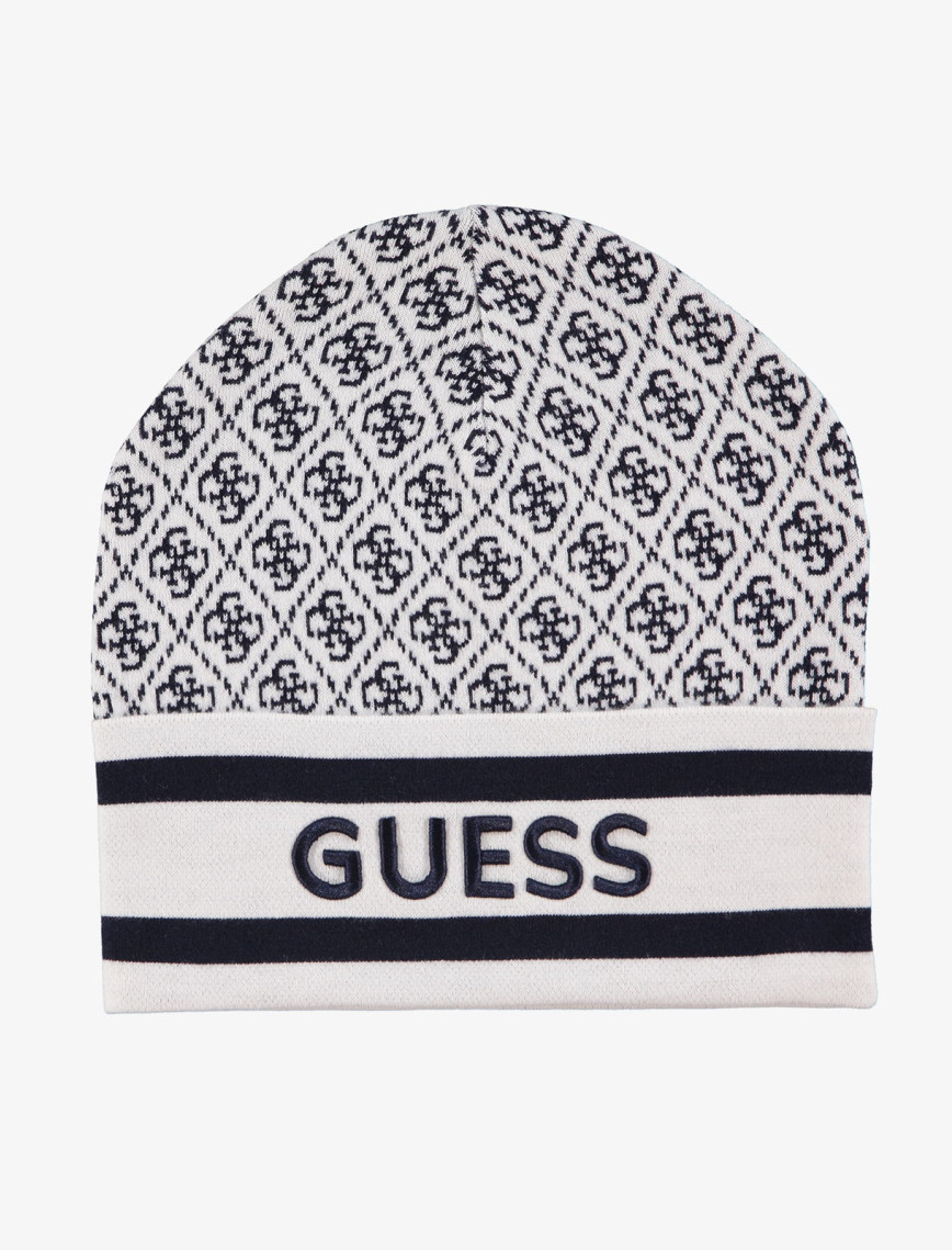 Guess Sevyn 4G Logo Yün Karışımlı Kadın Lacivert Bere Guess Sevyn 4G Logo Yün Karışımlı Kadın Lacivert Bere