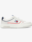 Tommy Jeans Cupsole Elevated Leather Erkek Beyaz Sneaker