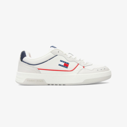 Tommy Jeans Cupsole Elevated Leather Erkek Beyaz Sneaker Tommy Jeans Cupsole Elevated Leather Erkek Beyaz Sneaker