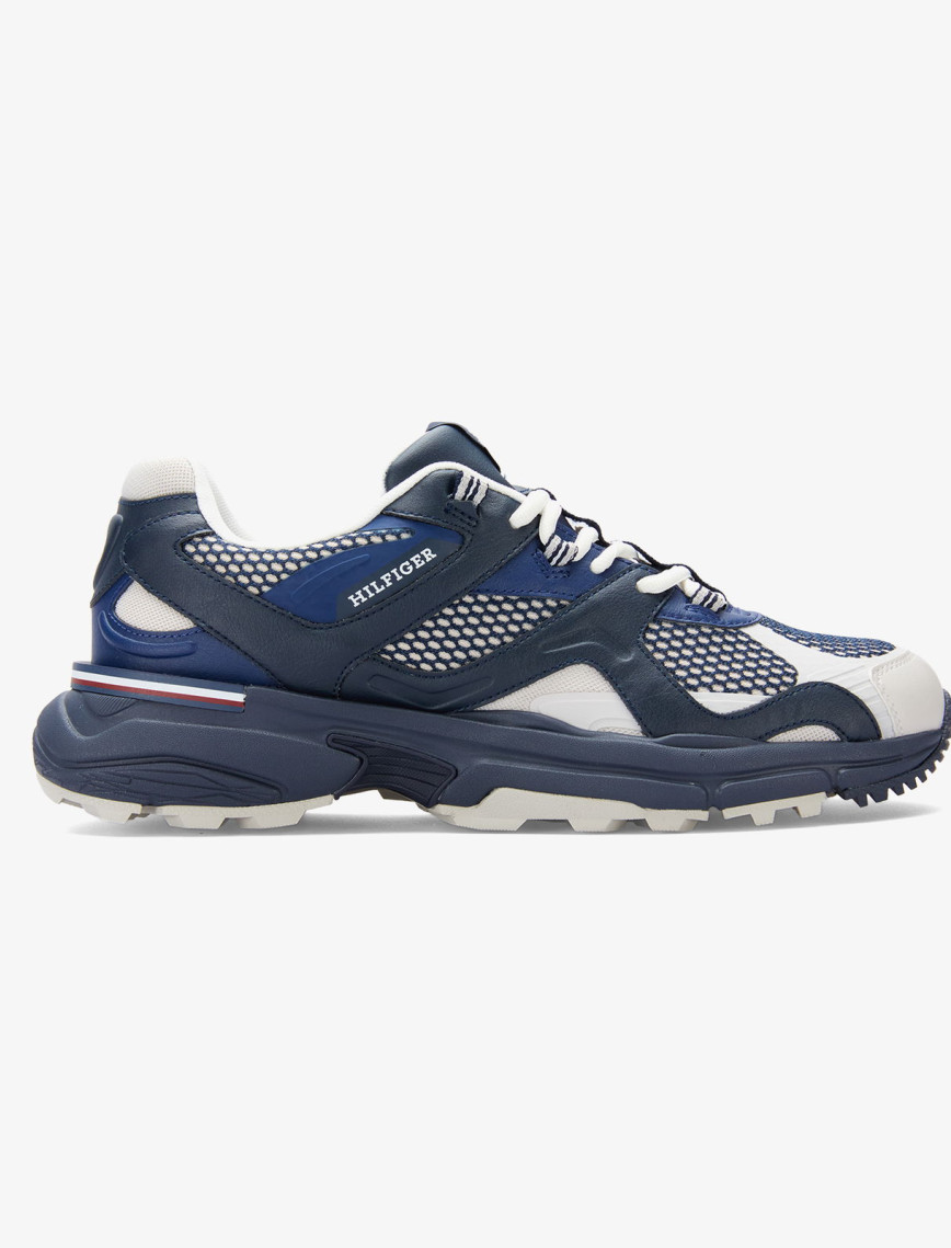 Tommy Hilfiger Runner Tech Mix Erkek Mavi Sneaker Tommy Hilfiger Runner Tech Mix Erkek Mavi Sneaker