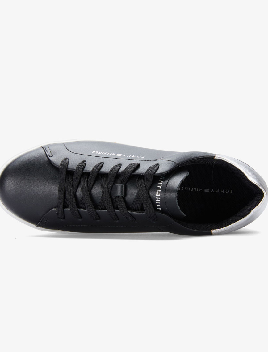 Tommy Hilfiger Essential Platform Court Kadın Siyah Sneaker Tommy Hilfiger Essential Platform Court Kadın Siyah Sneaker