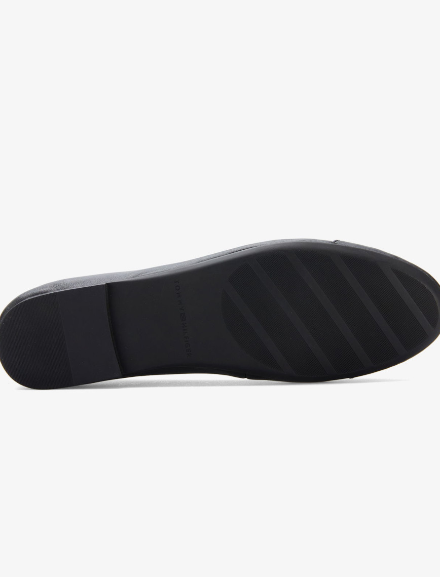 Tommy Hilfiger Toe Leather Ballerina Kadın Siyah Babet Tommy Hilfiger Toe Leather Ballerina Kadın Siyah Babet