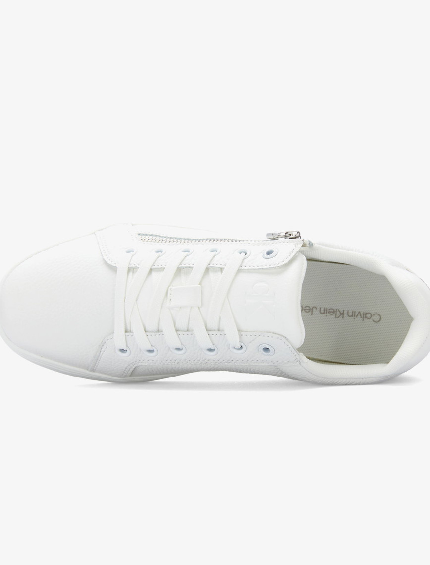 Calvin Klein Classic Cupsole Zip Low In Erkek Beyaz Sneaker Calvin Klein Classic Cupsole Zip Low In Erkek Beyaz Sneaker