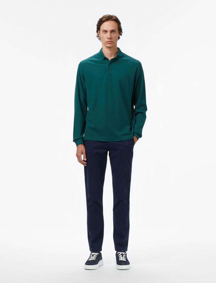 Nautica Erkek Yeşil Classic Fit Uzun Kollu Polo Yaka T-Shirt Nautica Erkek Yeşil Classic Fit Uzun Kollu Polo Yaka T-Shirt