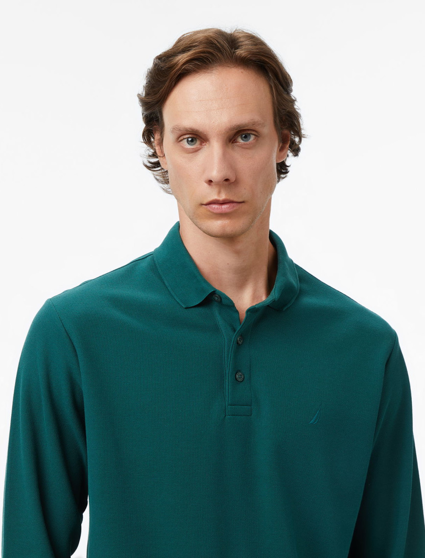 Nautica Erkek Yeşil Classic Fit Uzun Kollu Polo Yaka T-Shirt Nautica Erkek Yeşil Classic Fit Uzun Kollu Polo Yaka T-Shirt