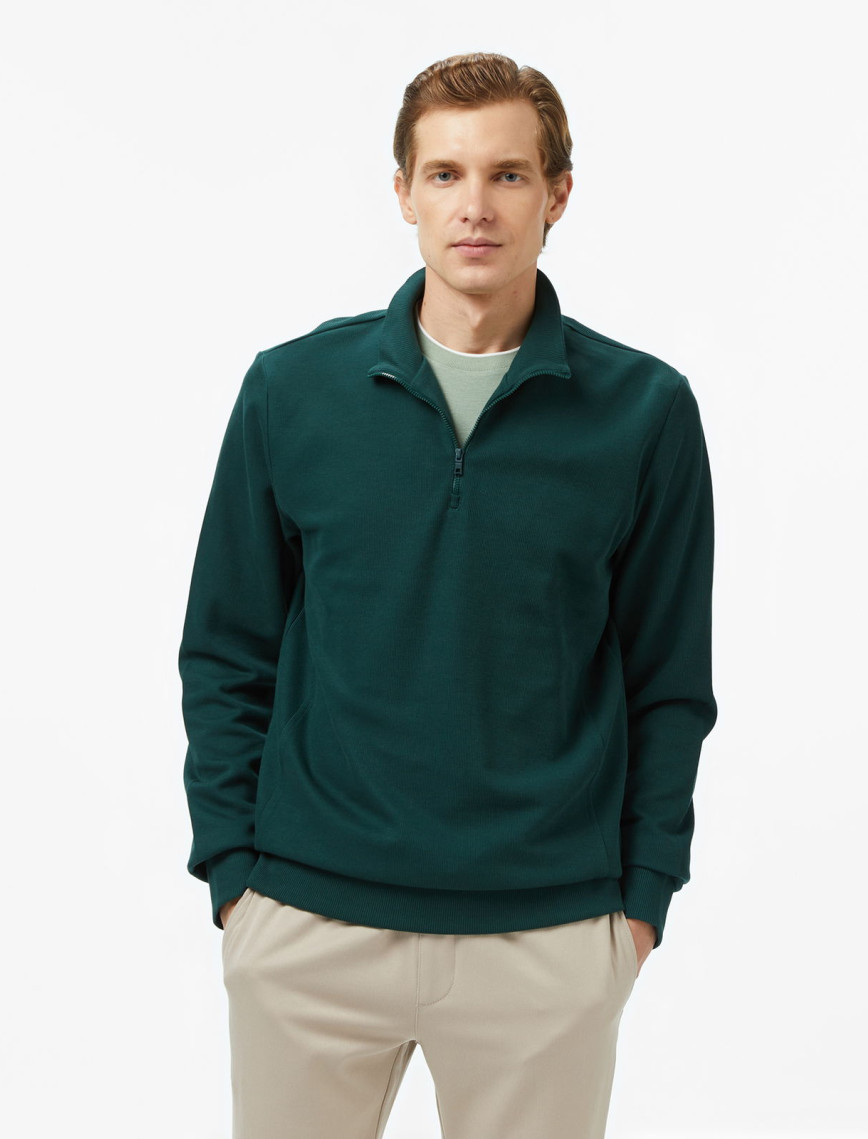 Nautica Erkek Yeşil Classic Fit Sweatshirt Nautica Erkek Yeşil Classic Fit Sweatshirt