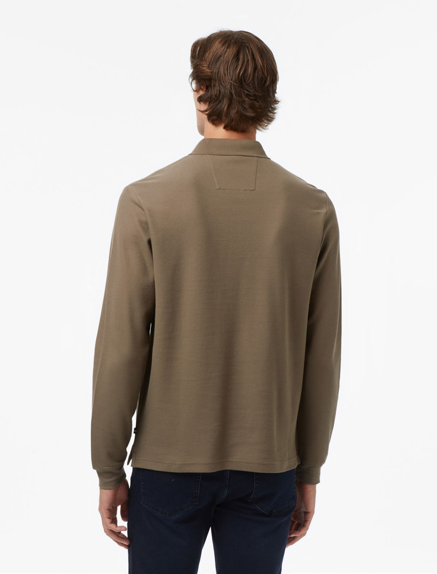 Nautica Erkek Kahverengi Classic Fit Uzun Kollu Polo Yaka T-Shirt Nautica Erkek Kahverengi Classic Fit Uzun Kollu Polo Yaka T-Shirt