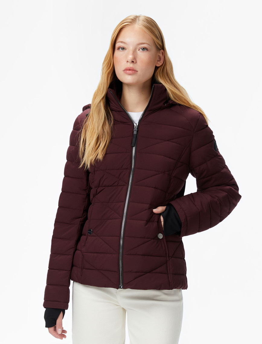 Nautica Kadın Bordo Regular Fit Mont Nautica Kadın Bordo Regular Fit Mont