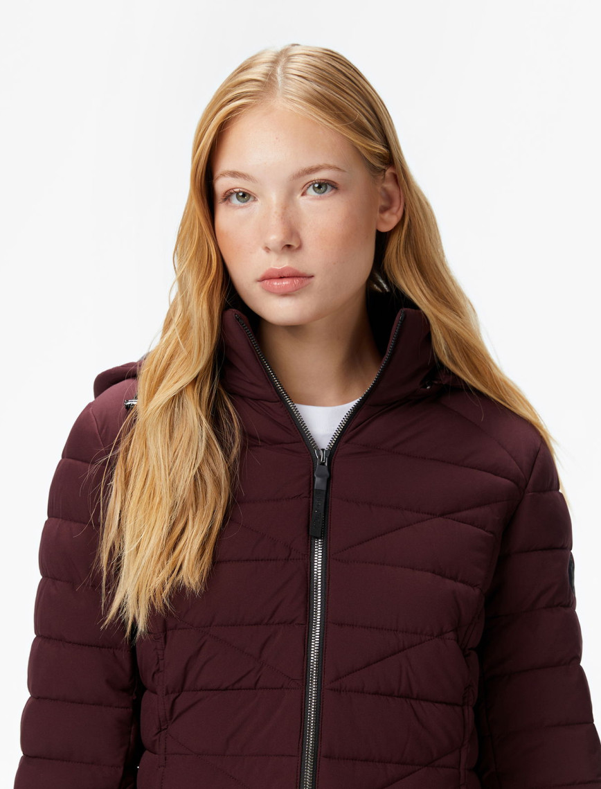 Nautica Kadın Bordo Regular Fit Mont Nautica Kadın Bordo Regular Fit Mont