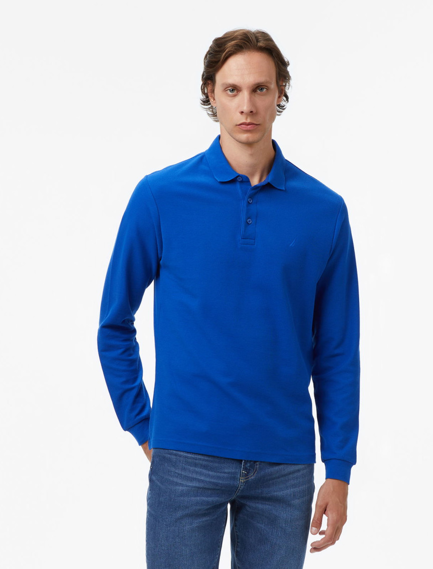 Nautica Erkek Mavi Classic Fit Uzun Kollu Polo Yaka T-Shirt Nautica Erkek Mavi Classic Fit Uzun Kollu Polo Yaka T-Shirt