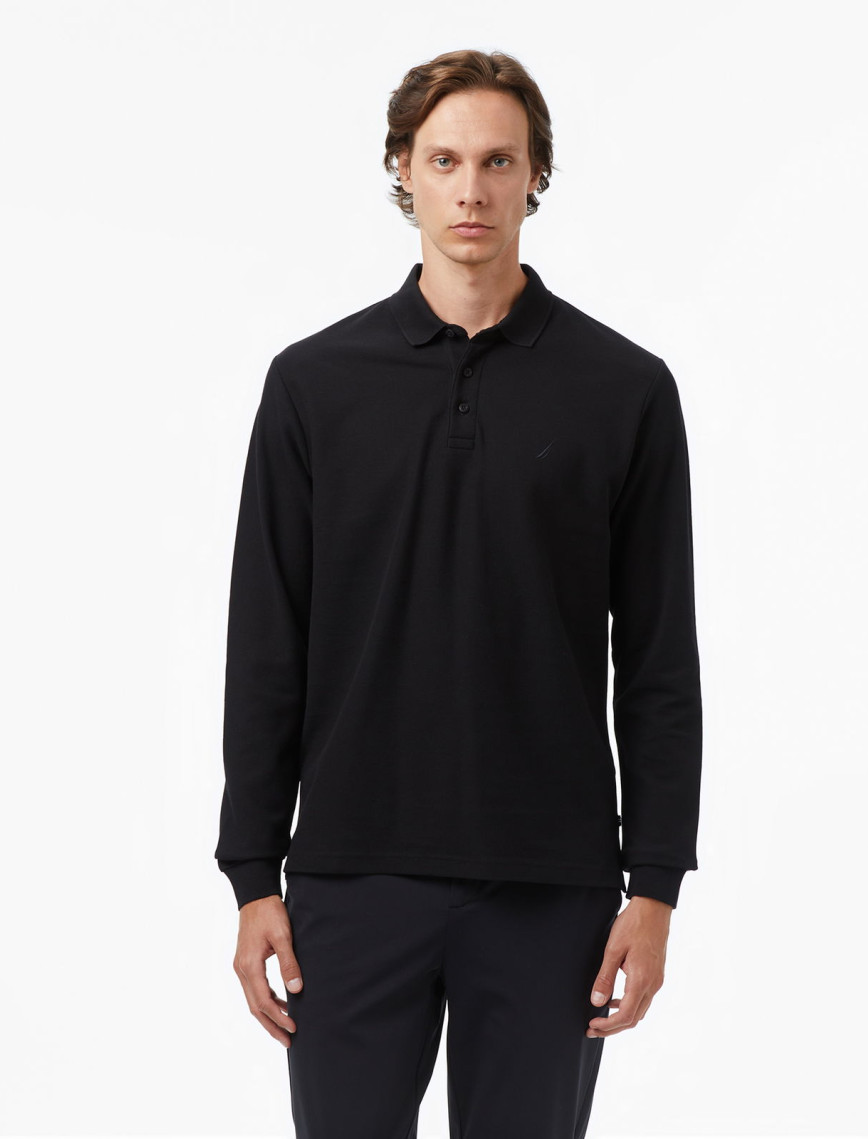 Nautica Erkek Lacivert Classic Fit Uzun Kollu Polo Yaka T-Shirt Nautica Erkek Lacivert Classic Fit Uzun Kollu Polo Yaka T-Shirt