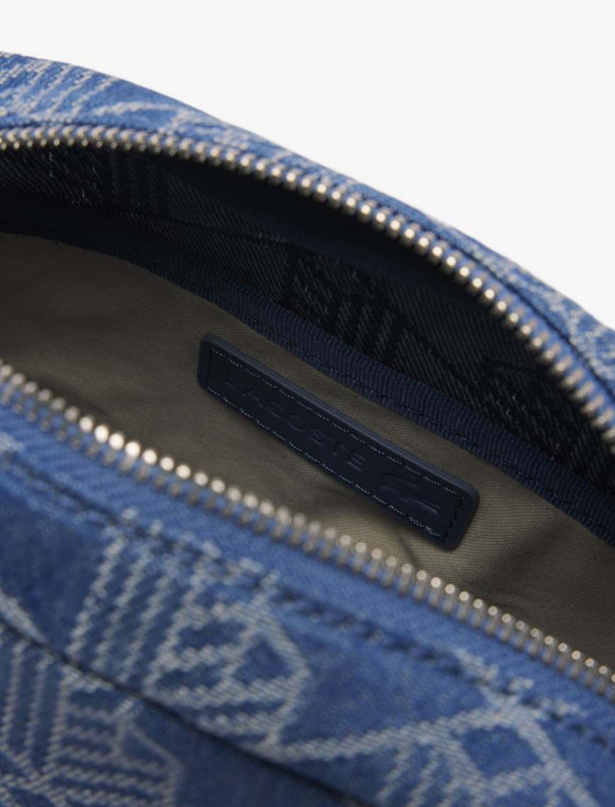 Lacoste Neocroc Unisex Monogram Mavi Postacı Çantası Lacoste Neocroc Unisex Monogram Mavi Postacı Çantası