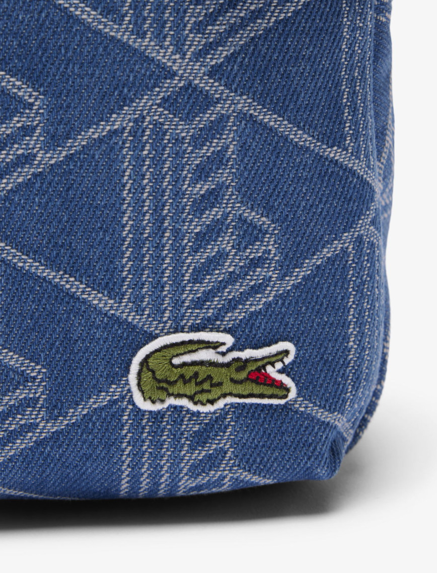 Lacoste Neocroc Unisex Monogram Mavi Postacı Çantası Lacoste Neocroc Unisex Monogram Mavi Postacı Çantası