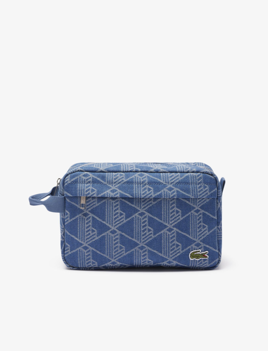 Lacoste Neocroc Unisex Monogram Mavi Seyahat Çantası Lacoste Neocroc Unisex Monogram Mavi Seyahat Çantası