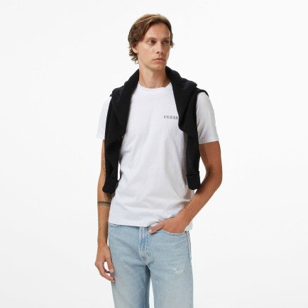 Guess 3'lü Erkek Beyaz T-Shirt Guess 3'lü Erkek Beyaz T-Shirt